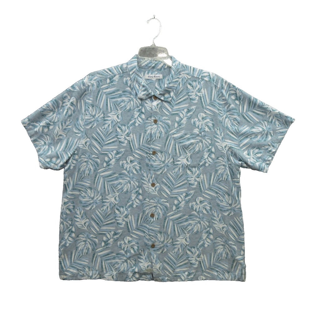 Tommy Bahama Mens Shirt Size XXL Short Sleeve 100% Viscose Hawaiian Aloha Golf